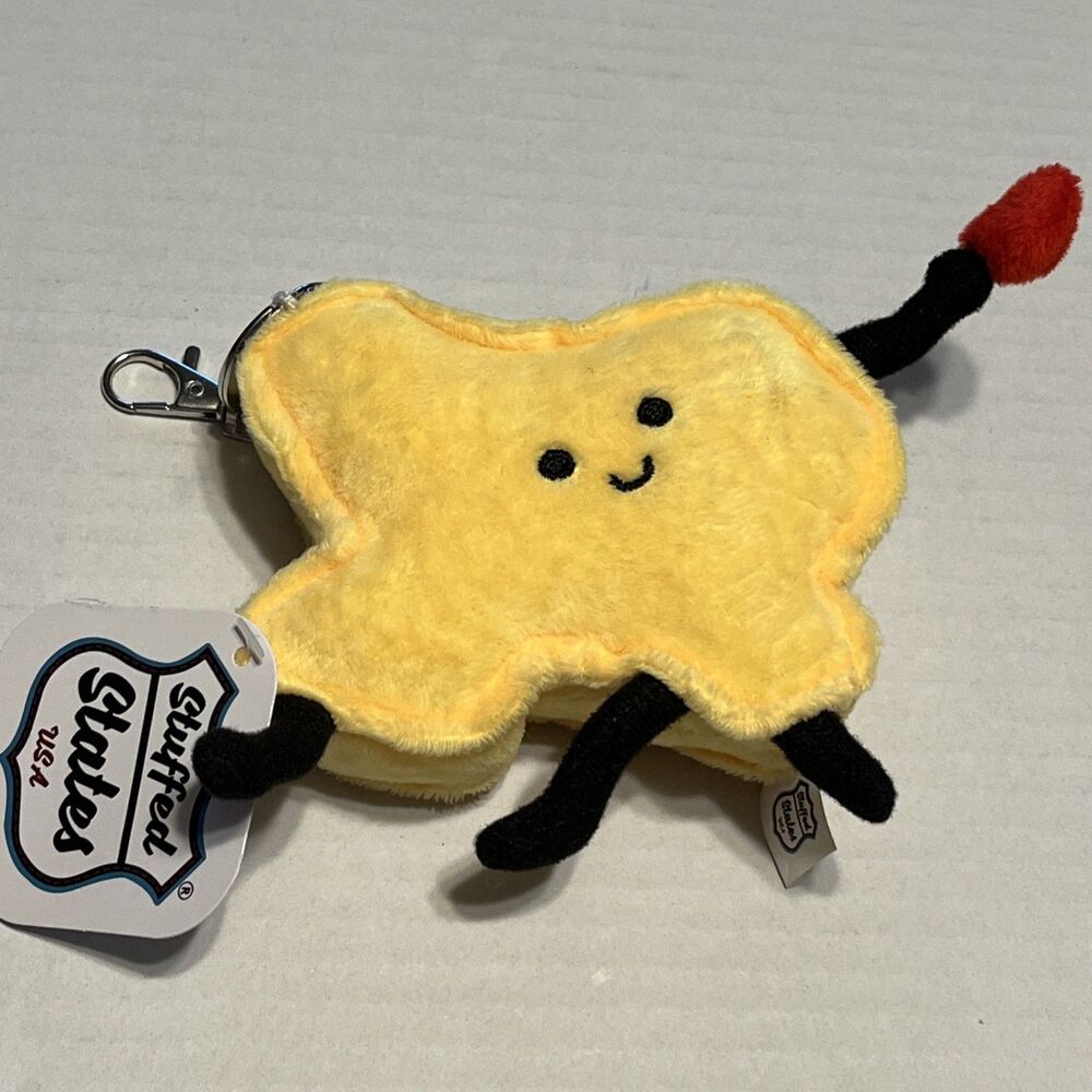 Stuffed States USA Texas Plush Magnet Mini 4” Plushie Keychain New Plushie